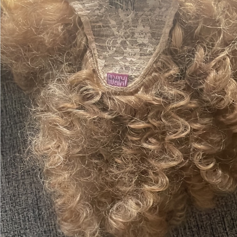 Insert Name Here Blonde Curly Ponytail. Never worn only tried on.
